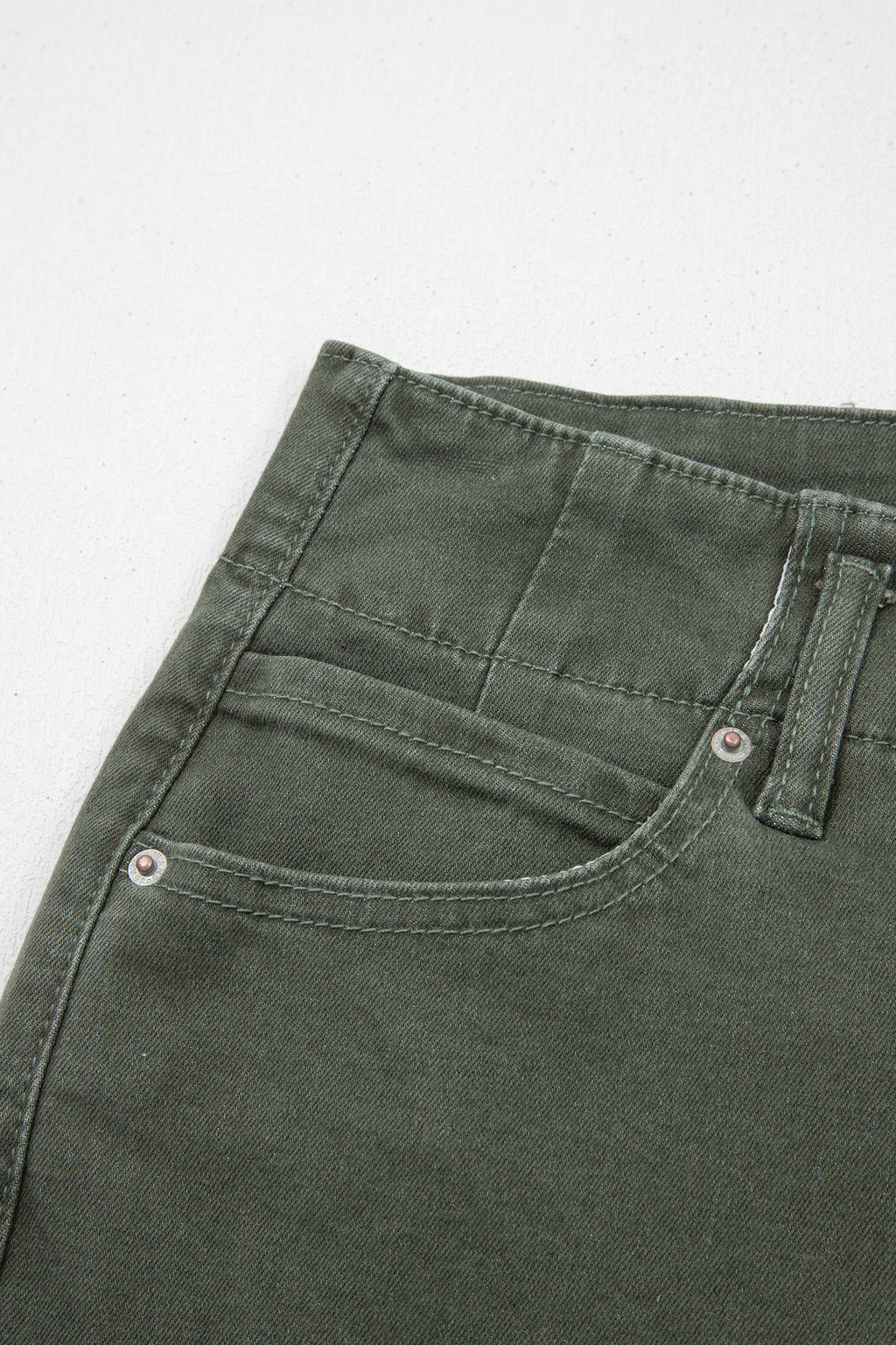 Black 2-Button High Waist Flared Bottom Jeans