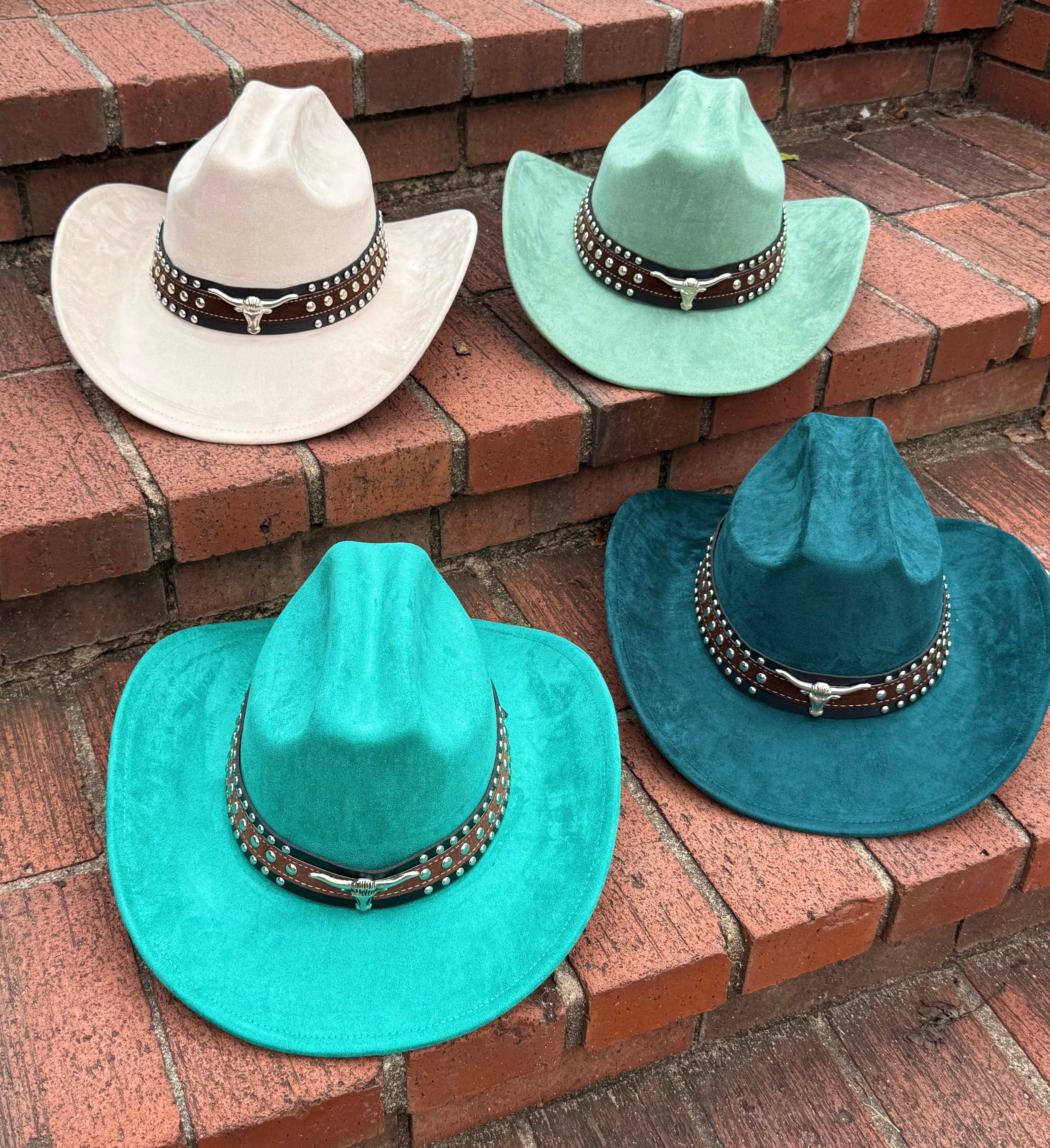 Premium Suede Cowboy Hat - At Dusk Design,  Unisex ,Adjustable & Stylish Suitable for Pyrography, Laser Engraving